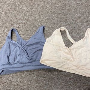 Two sleep/lounge nursing bras